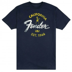 FENDER - T Shirt - Baja Blue - Taille L