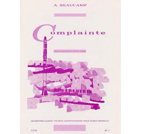 BEAUCAMP complainte clarinette