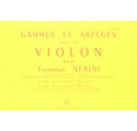 NERINI - Gammes et arpèges 3e Cahier - Violon