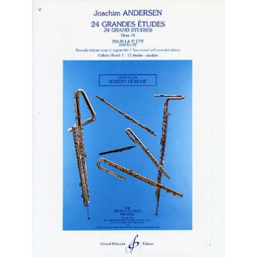 ANDERSEN - 24 grandes études vol 1 - Flûte