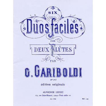 GARIBOLDI 6 duos faciles- 2 flutes