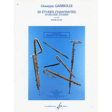 GARIBOLDI - 20 Etudes chantantes Op 88 - Flûte