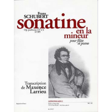 SCHUBERT - Sonatine en La mineur - Flûte
