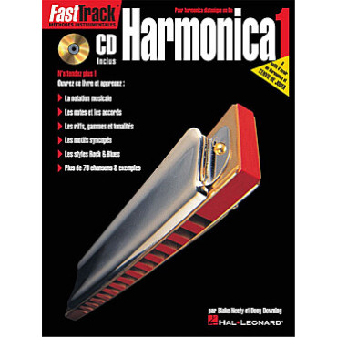 Fast Track- méthode harmonica + CD