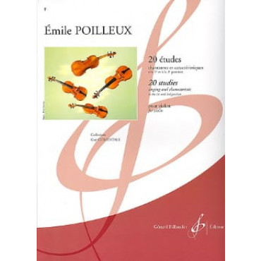 POILLEUX - 20 études chantantes...Violon