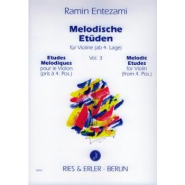 ENTEZAMI - Etudes violon - Vol 3
