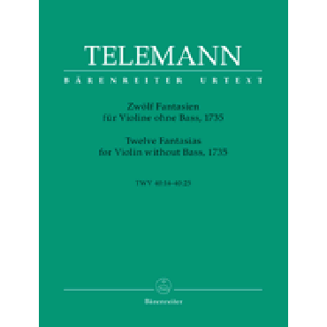TELEMANN - 12 fantaisies pour violon