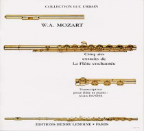 MOZART - Extraits de la flûte enchantée - Flûte