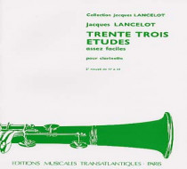LANCELOT 33 études vol2 clarinette