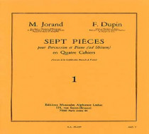 Jorand-dupin 7 pièces percussion et piano