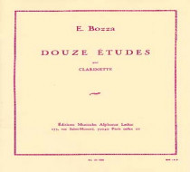 BOZZA  douze études clarinette