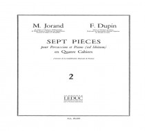 Jorand-dupin 7 pièces percussion et piano vol2