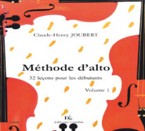JOUBERT - Méthode d'alto - Vol 1