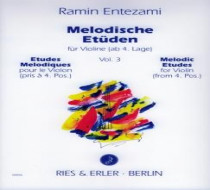 ENTEZAMI - Etudes violon - Vol 3