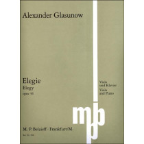 GLASUNOW - Elegie viola
