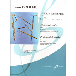 KOHLER - 25 études romantiques - Flûte