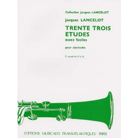 LANCELOT 33 études vol2 clarinette