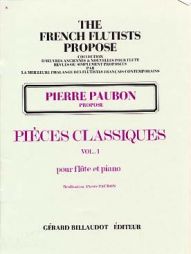 PAUBON - pièces classiques vol 1 - Flûte