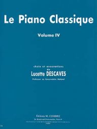 DESCAVES - le piano classique IV