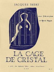 IBERT - La cage de cristal - Flûte et piano