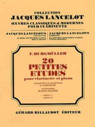 BURGMULLER 20 petites études clarinette vol 1