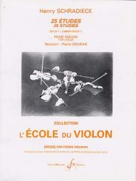 SCHRADIECK - 25 études opus 1 cahier 1