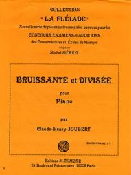 Joubert - bruissante et divisée piano