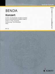 BENDA concerto flute et piano