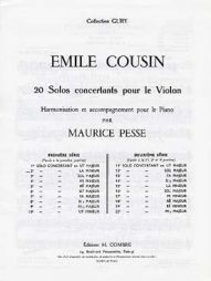 COUSIN - solo concertant n°2 violon