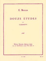 BOZZA  douze études clarinette