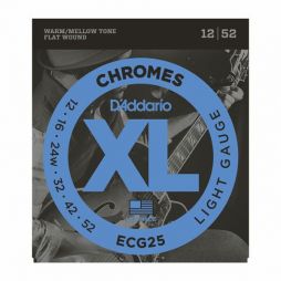 D'ADDARIO - Cordes électriques - Filet plat - 12/52