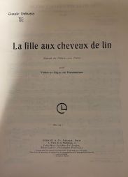 DEBUSSY la fille aux cheveux de lin