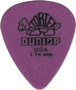DUNLOP - lot de 5 Médiators Tortex 1.14