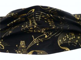 Masque motif " Or sur fond noir "