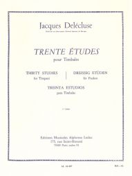 DELECLUSE 30 études timbales