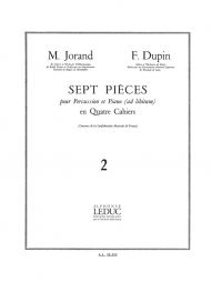 Jorand-dupin 7 pièces percussion et piano vol2