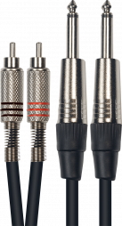 YELLOW - Câble - 2 RCA/ 2 JACKS 3 M