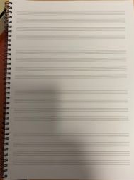 Cahier de musique / spirale