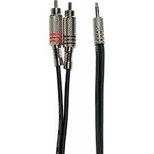 YELLOW CABLE - 2 RCA/Mini jack 3 m