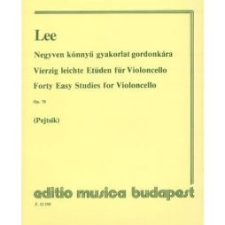 LEE forty easy studies for violoncello