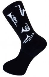 chaussettes motif instruments à vent