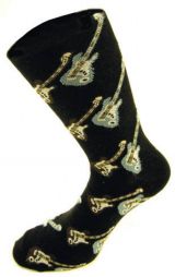 chaussettes motif guitare electrique