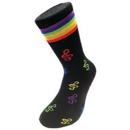 Chaussettes motif clé de sol