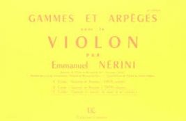 NERINI - Gammes et arpèges 3e Cahier - Violon