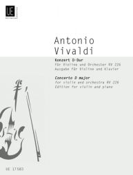 VIVALDI - concerto D major violon/piano RV226