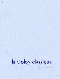 le violon classique vol 1