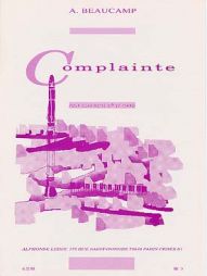 BEAUCAMP complainte clarinette