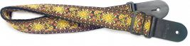 STAGG - Courroie guitare nylon tissé jaune