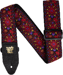 ERNIE BALL - Courroie guitare - Crimson Royal Bloom