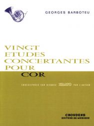 BARBOTEU 20 études concertantes - cor